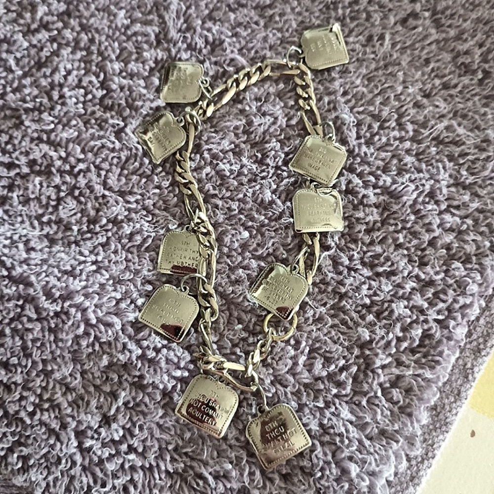 10 Commandments charm bracelet
